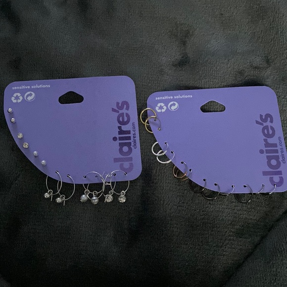 Claire's sensitive solutions 6pack earrings bundle NWT - Picture 1 of 2